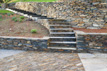 Stone steps clad in sandstone south Hams, South Devon